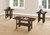 I7872P Table Set - 3PCS Set / Dark Walnut Wood-Look