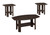 I7924P Table Set - 3PCS Set / Espresso Wood-Look