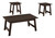 I7930P Table Set - 3PCS Set / Espresso Wood-Look