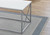 I7951P Table Set - 3PCS Set / White Finish Top With Silver Metal Frame