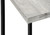 I2858 C Shaped Table - 25"H Grey Reclaimed Wood-Look Top With Black Metal