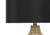 I9606 Table Lamp - 25"H / Black Shade With Brown Resin Base