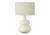 I9608 - Table Lamp - 25"H / Ivory Shade With Cream Ceramic Base