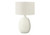 I9609 Table Lamp - 26"H / Ivory Shade With Cream Resin Base