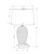 I9610 Table Lamp - 26"H / Ivory Shade With White Ceramic Base