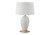 I9610 Table Lamp - 26"H / Ivory Shade With White Ceramic Base