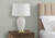 I9610 Table Lamp - 26"H / Ivory Shade With White Ceramic Base