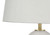 I9610 Table Lamp - 26"H / Ivory Shade With White Ceramic Base