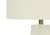 I9614 Table Lamp - 29"H / Ivory Shade With White Ceramic Base
