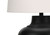 I9615 Table Lamp - 26"H / Ivory Shade With Black Metal Base