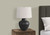 I9615 Table Lamp - 26"H / Ivory Shade With Black Metal Base