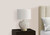 I9617 Table Lamp - 21"H / Ivory Shade With Cream Resin Base