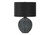 I9618 Table Lamp - 23"H / Black Shade With Black Ceramic Base