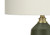 I9624 Table Lamp - 26"H / Ivory Shade With Green Ceramic Base