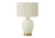 I9625 Table Lamp - 26"H / Ivory Shade With Cream Ceramic Base