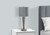 I9642 Table Lamp - 24"H / Grey Linen Shade With Round Nickel Metal Base, USB Port Embedded, 2PCS