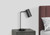 I9645 Table Lamp - 18"H / Grey Metal Shade & Base, USB Port Embedded