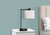 I9646 Table Lamp - 19"H / Ivory Shade With Black Metal Base, USB Port Embedded