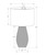 I9654 Table Lamp - 24"H / Ivory Shade With Grey Resin Base