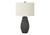 I9655 Table Lamp - 24"H / Ivory Shade With Black Resin Base