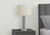 I9657 Table Lamp - 28"H / Ivory Shade With Nickel Metal Base