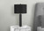 I9658 Table Lamp - 28"H / Black Shade With Black Metal Base