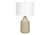I9702 Table Lamp - 24"H / Ivory Shade With Beige Concrete Base