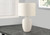 I9707 Table Lamp - 25"H / Ivory Shade With Cream Ceramic Base