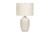 I9707 Table Lamp - 25"H / Ivory Shade With Cream Ceramic Base