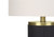 I9710 Table Lamp - 24"H / Ivory Shade With Black Concrete Base