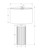 I9710 Table Lamp - 24"H / Ivory Shade With Black Concrete Base