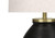 I9715 Table Lamp - 25"H / Ivory Shade With Black Concrete Base