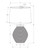 I9715 Table Lamp - 25"H / Ivory Shade With Black Concrete Base