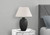 I9721 Table Lamp - 24"H / Ivory Shade With Black Ceramic Base