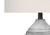 I9723 Table Lamp - 27"H / Ivory Shade With Grey Resin Base