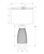 I9725 Table Lamp - 27"H / Grey Shade With Grey Ceramic Base