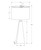 I9726 Table Lamp - 27"H / Beige Shade With Black Resin Base