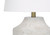 I9729 Table Lamp - 20"H / Ivory Shade With Cream Concrete Base