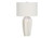 I9731 Table Lamp - 27"H / Ivory Shade With Cream Ceramic Base