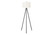 I9735 Tripod Floor Lamp - 63"H / Ivory Shade With Black Metal Base