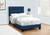 I5918T Twin Size Bed - Navy Blue Velvet