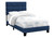 I5918T Twin Size Bed - Navy Blue Velvet