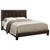 I5922Q Queen Size Bed - Dark Brown Leather-Look