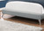 I5950Q Queen Size Bed - Grey Linen With Chrome Legs