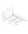 I5953Q Queen Size Bed - White Leather-Look With Chrome Legs