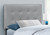 I6001T Twin Size Bed Headboard - Grey Leather-Look