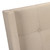 I6041Q Queen Size Bed - Beige Linen With Chrome Metal Legs