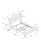 I6045Q Queen Size Bed - Grey Linen With Chrome Metal Legs