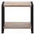 I2083 Side Table - 22"H / Dark Taupe Wood-Look Top With Black Metal Legs