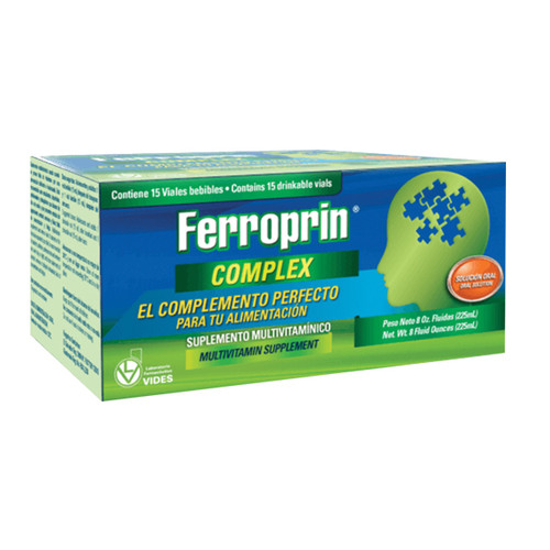 Ferroprin Complex 15 Ml X 15 ampolletas bebibles